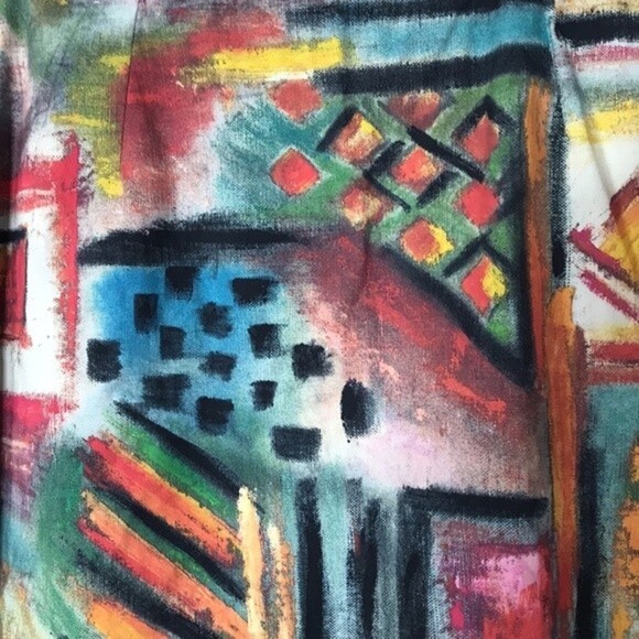 Vintage jazz 21 nylon abstract mini skort size 4 - Picture 8 of 9